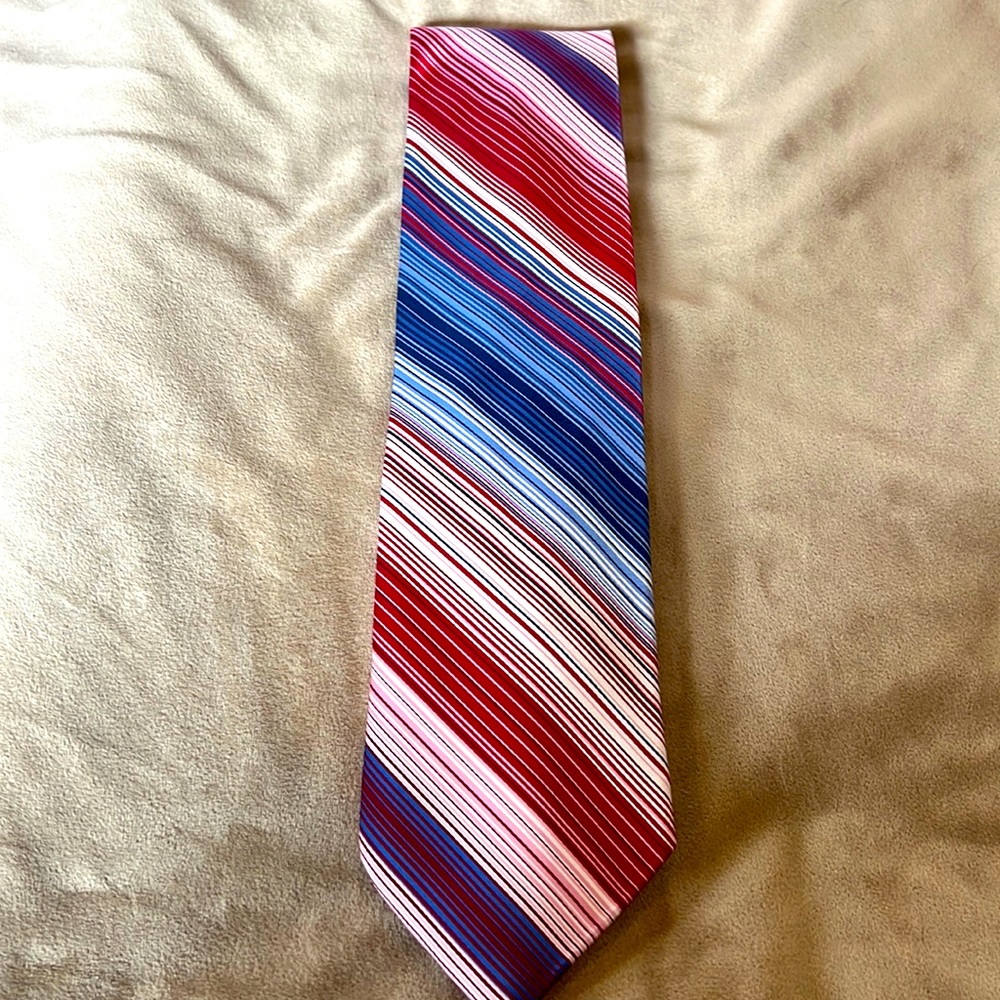 City of London red/white/blue silk tie